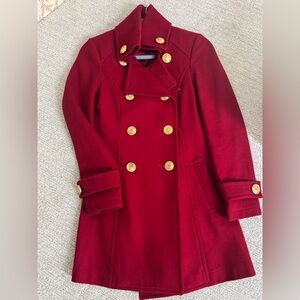 Forever Twenty One - Red Double-Breasted Women's Coat